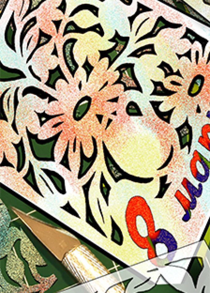 Ажурная открытка к 8 марта. Мастер-класс