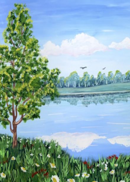 Мастер-класс. Летний пейзаж